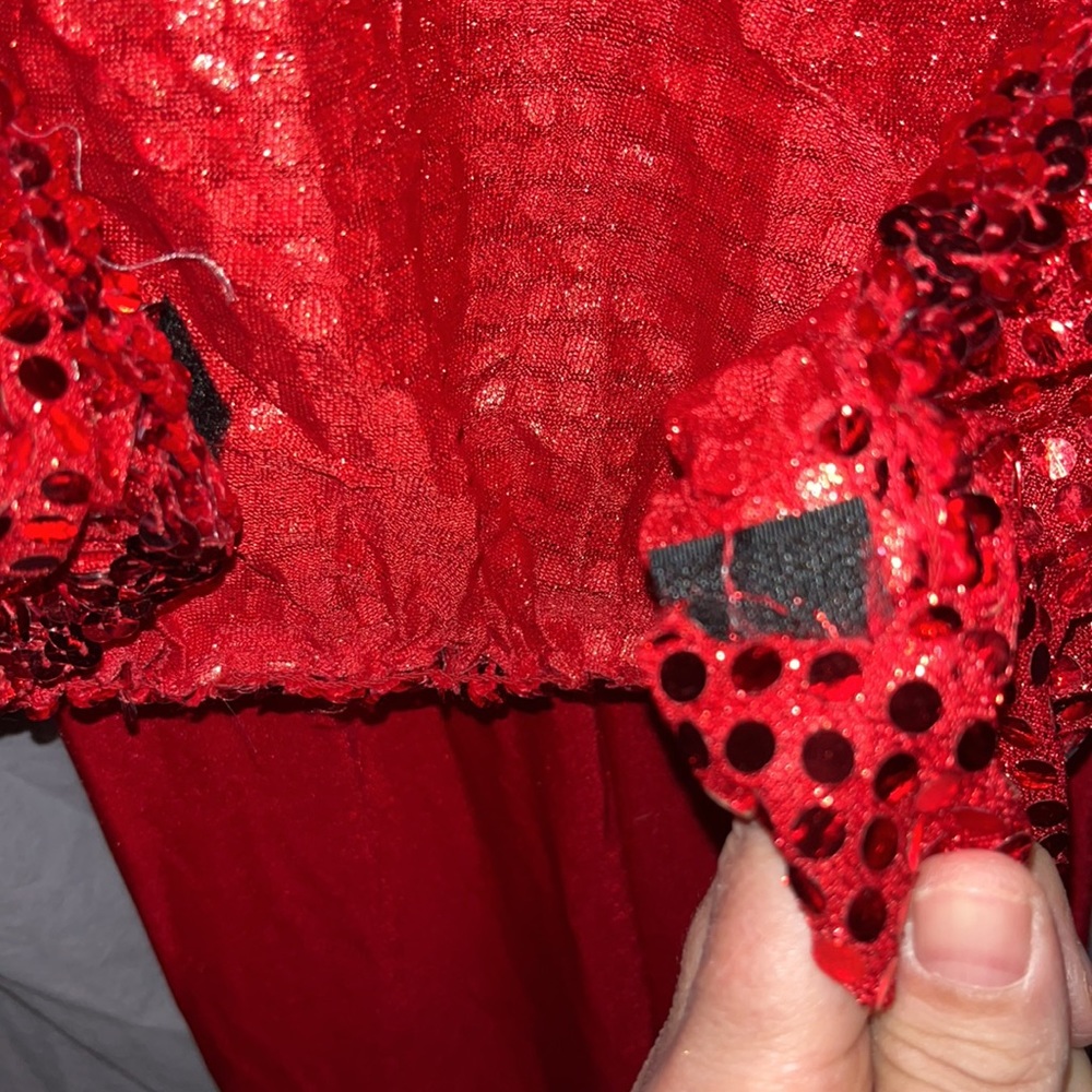 Halloween Ruby Red Sequins 2 piece costume - Picture 5 of 8
